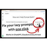 Prompt Sloth Write Better AI Prompts