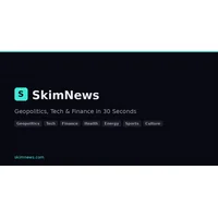 SkimNews — SkimNews delivers curated news summaries from 100+ trusted s