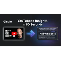 YouTube Summarizer by Gistilo — YouTube Summarizer by Gistilo instantly converts long videos