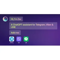Zev — Zev is a ChatGPT-powered AI chatbot accessible via Telegram,