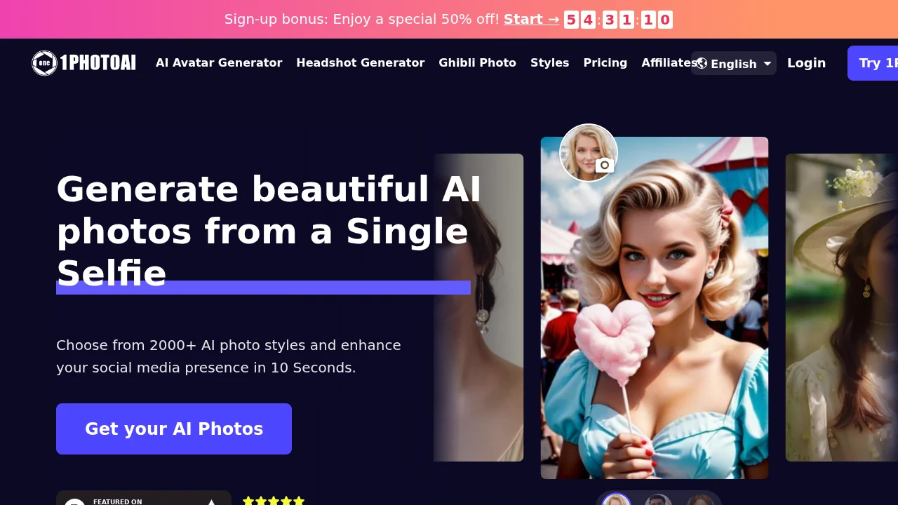 1PhotoAI screenshot 1