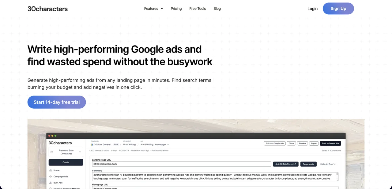 30characters screenshot 1