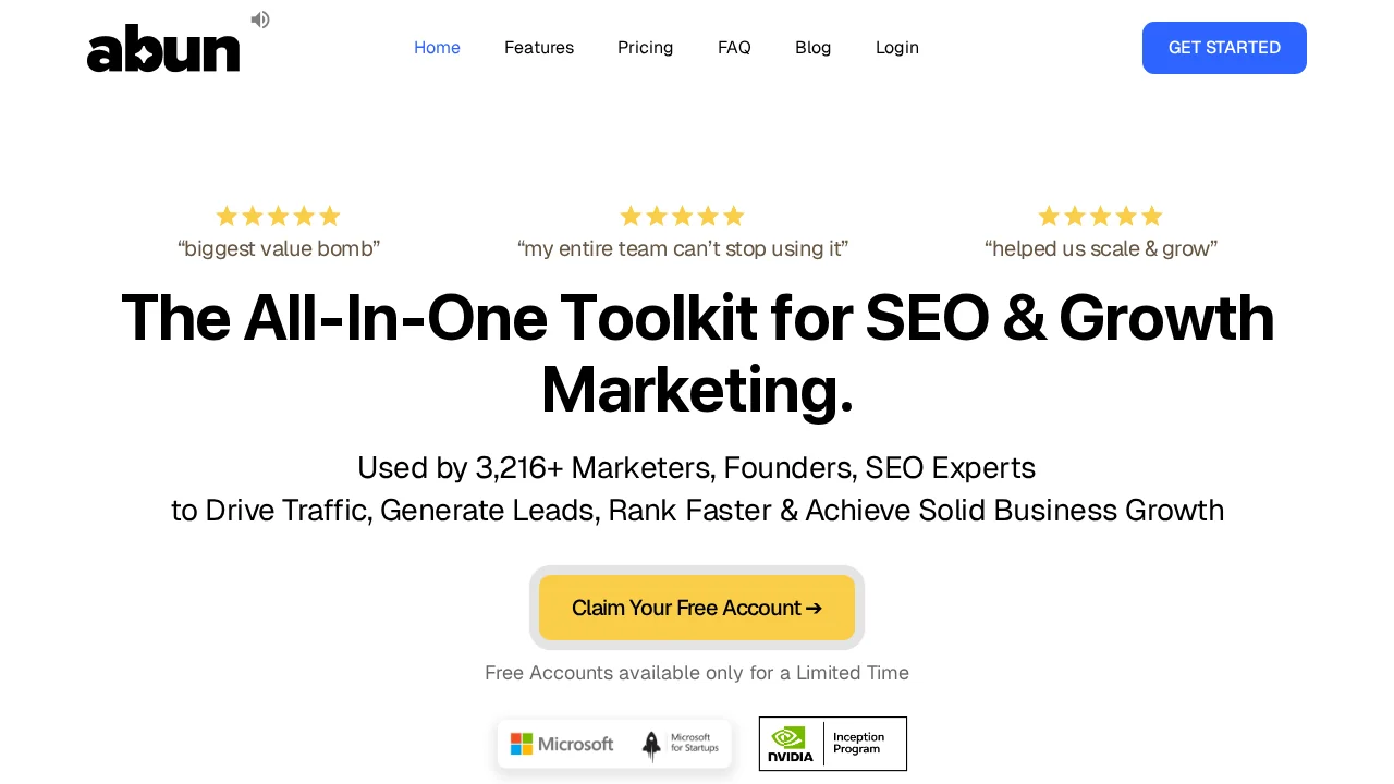 Abun.com screenshot 1