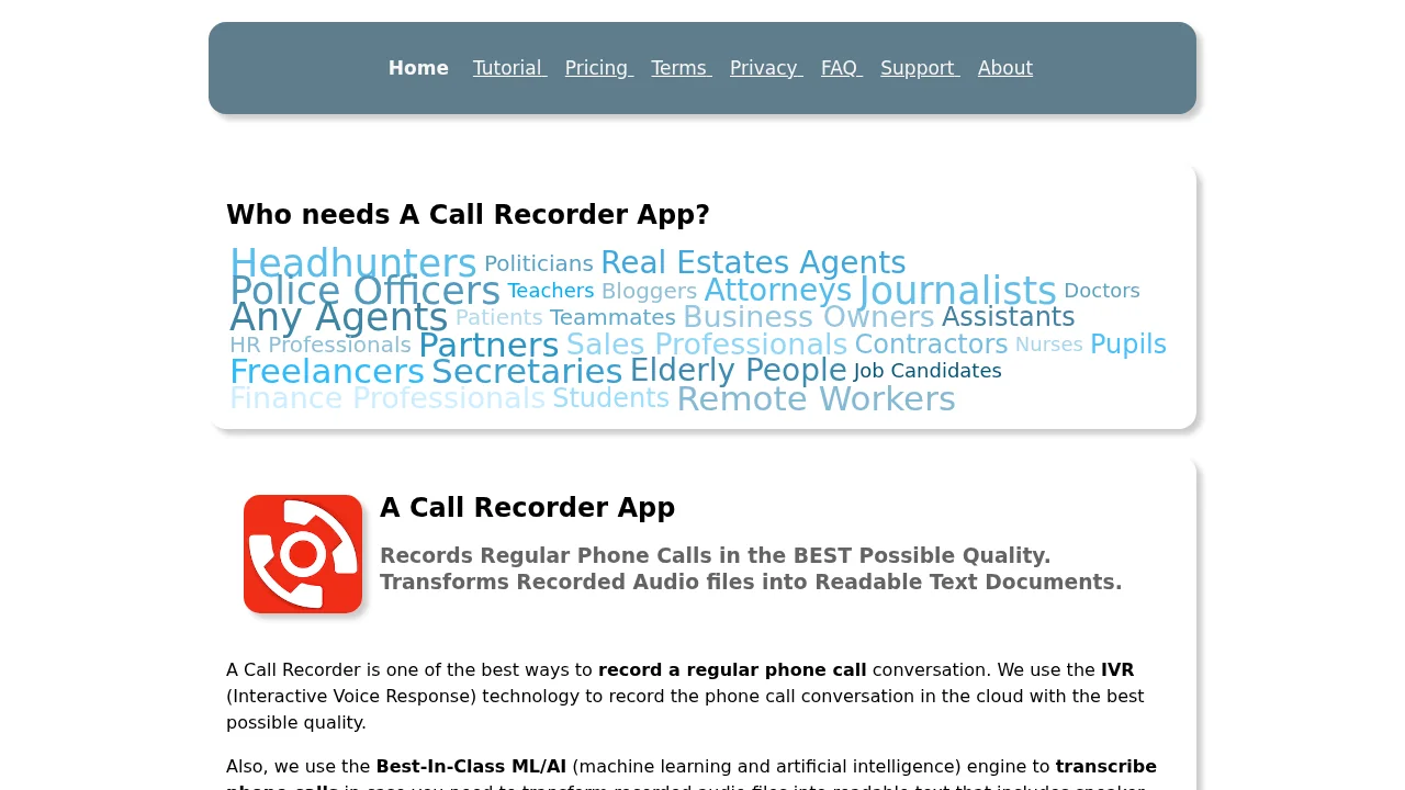 Acallrecorder screenshot 1