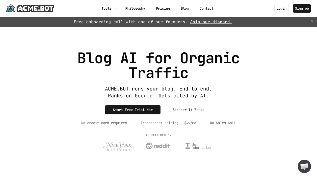 ACME.BOT - AI SEO Writer + AI Diagram Generator screenshot 1