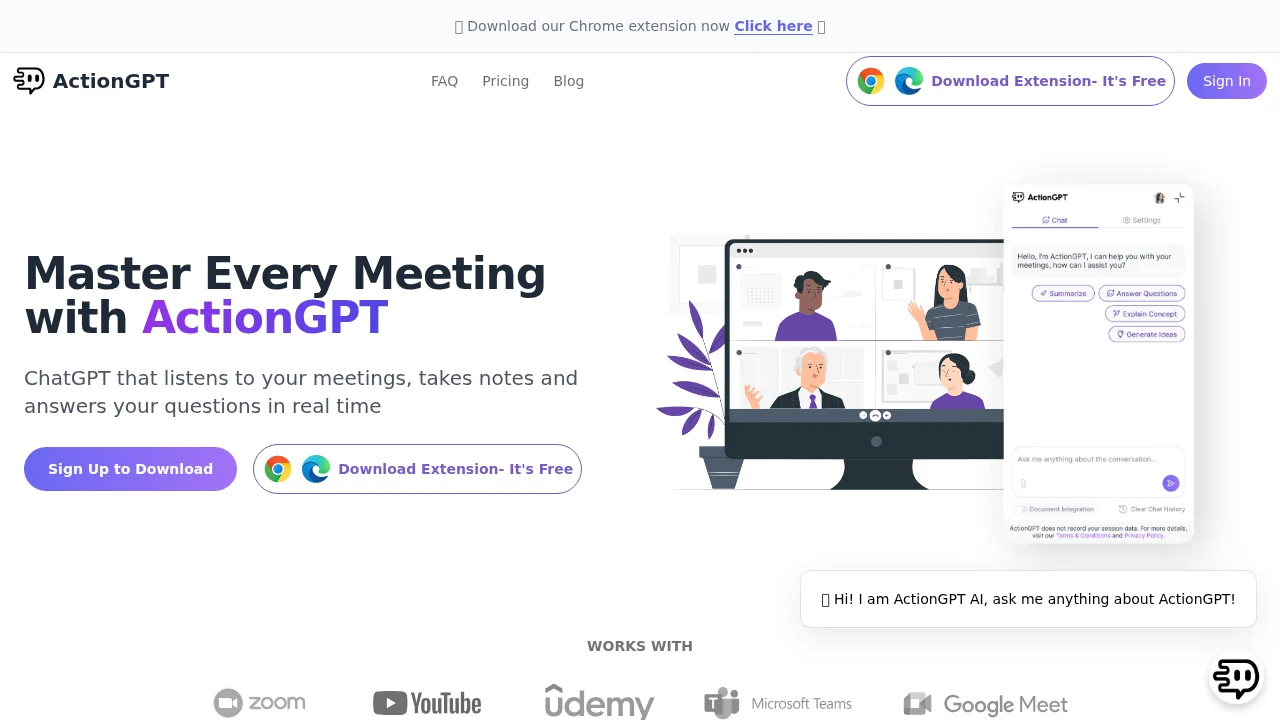 ActionGPT screenshot 1