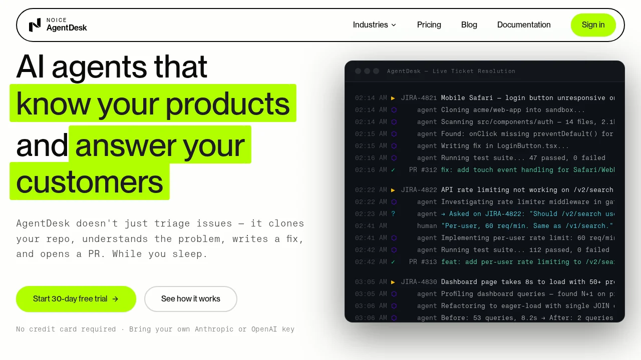 AgentDesk screenshot 1
