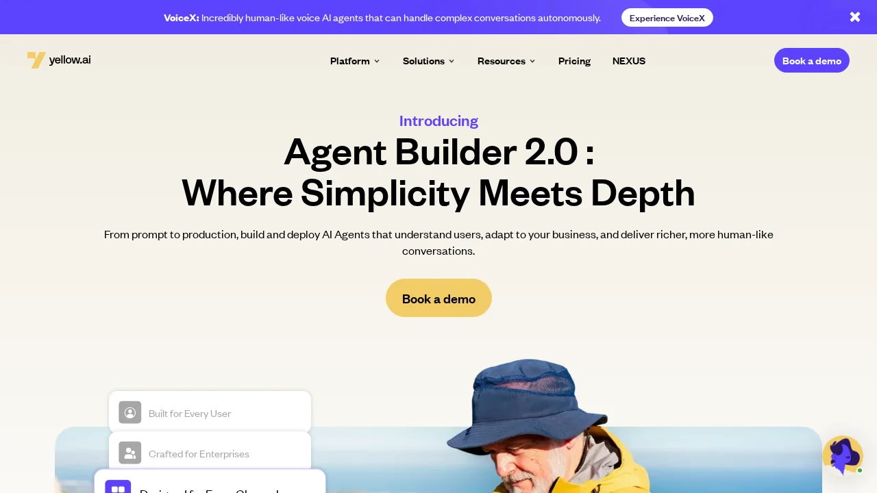 AI Agent Builder by Yellow screenshot 1