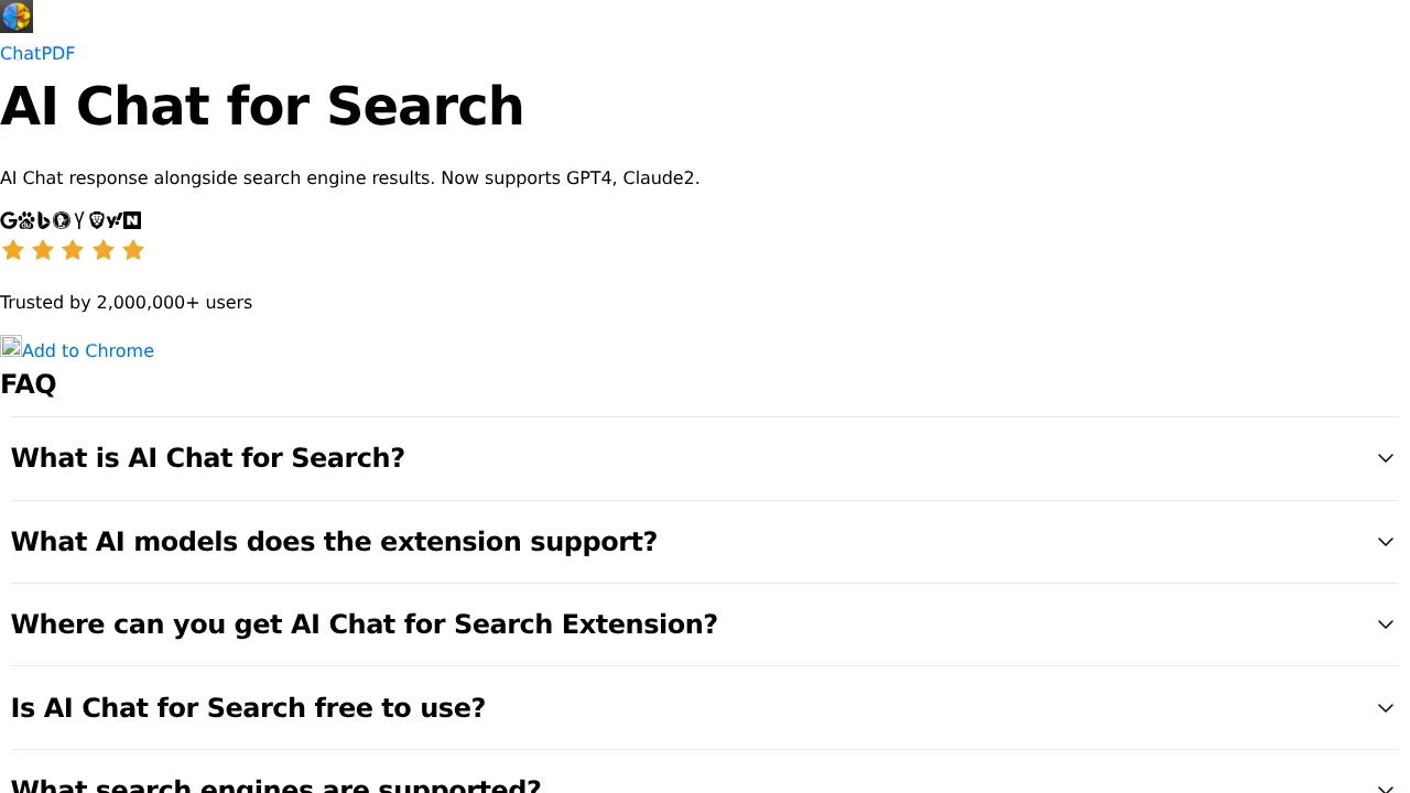 AI Chat for Search screenshot 1