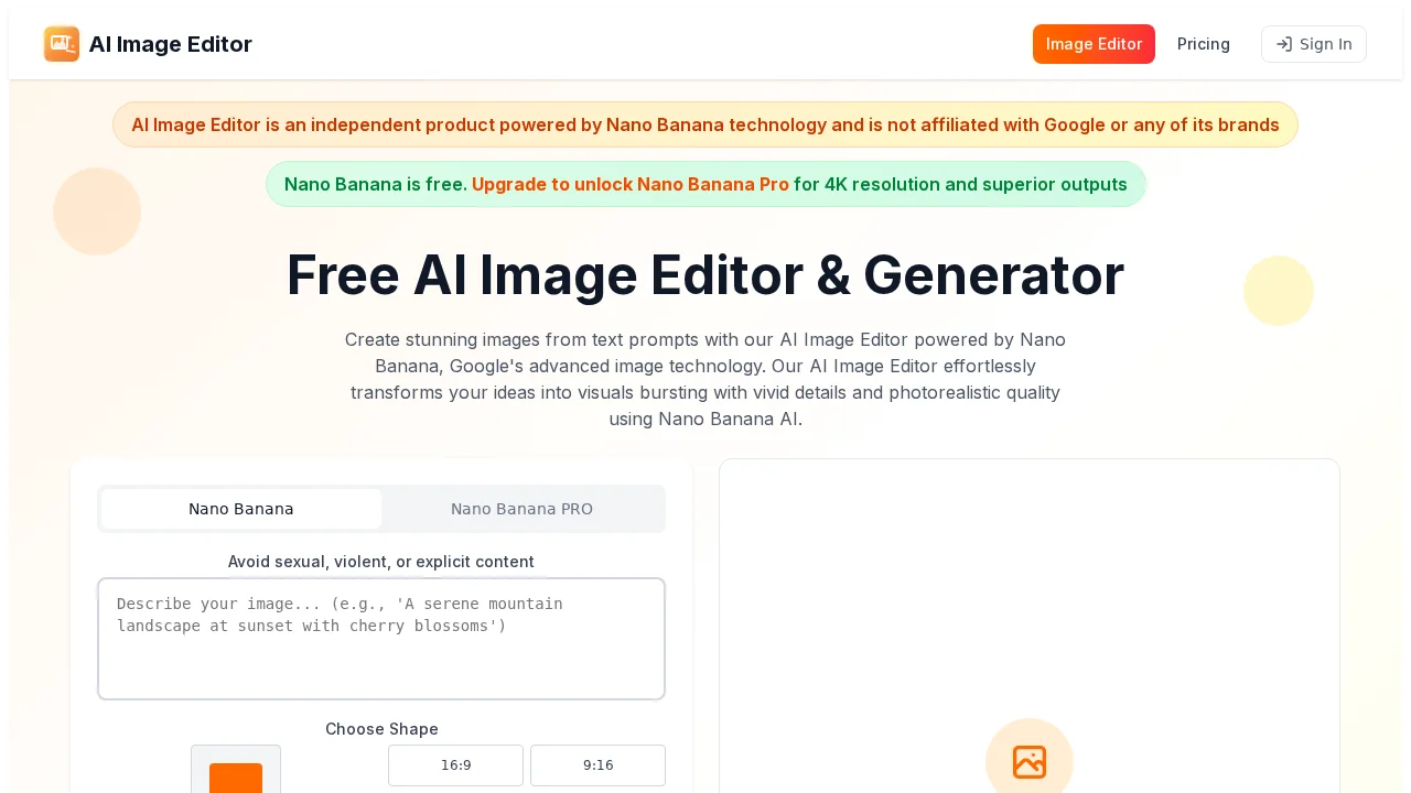 AI Image Editor screenshot 1
