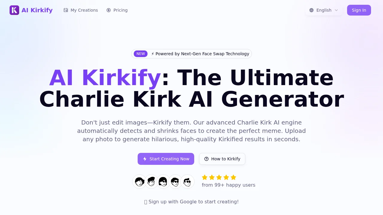 AI Kirkify Meme Generator screenshot 1