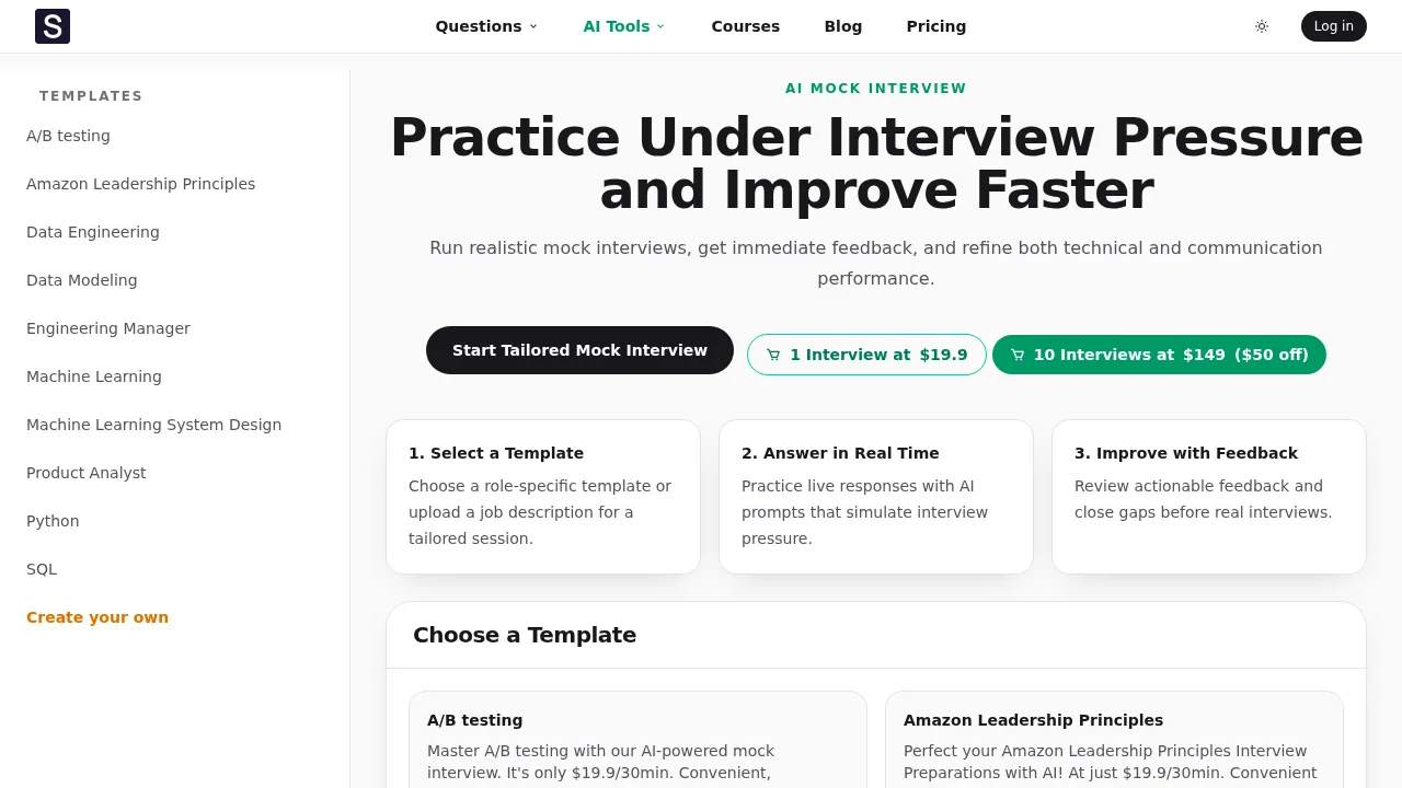 AI Mock Interview screenshot 1