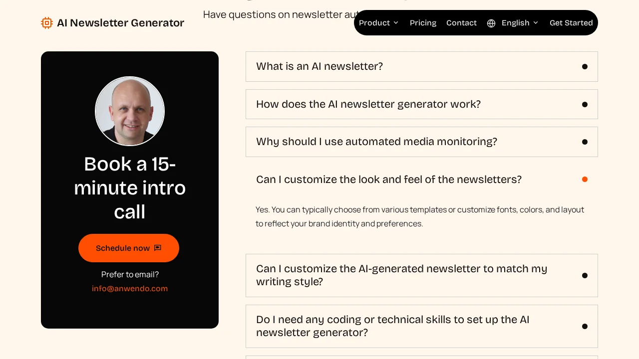 AI Newsletter Generator screenshot 1