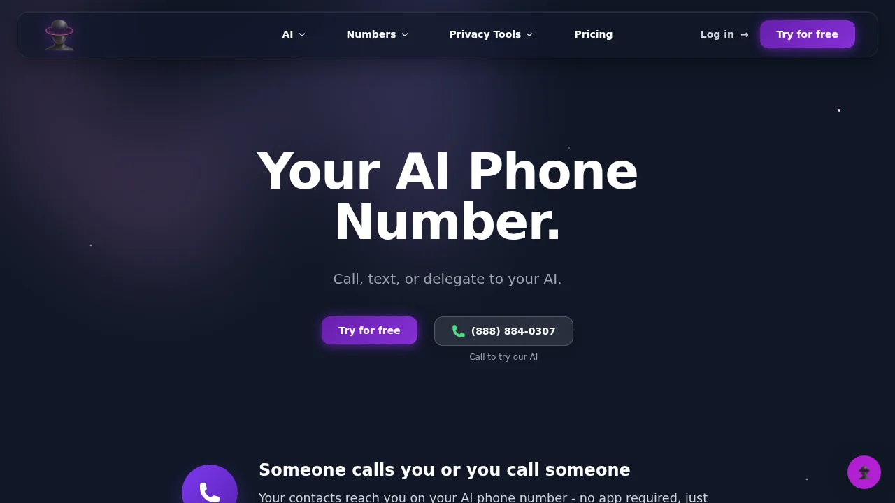 AI Phone Number | ChatOdyssey screenshot 1