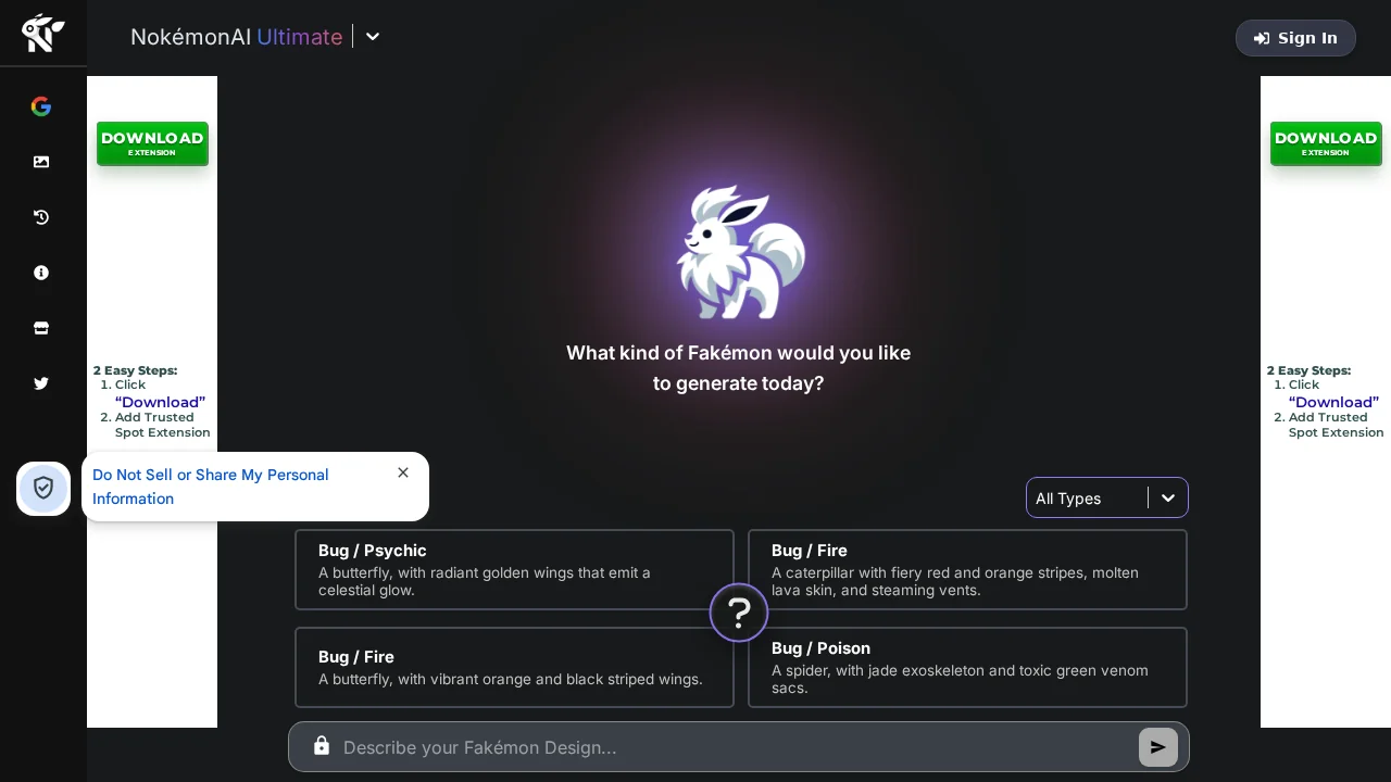 AI Pokemon generator screenshot 1