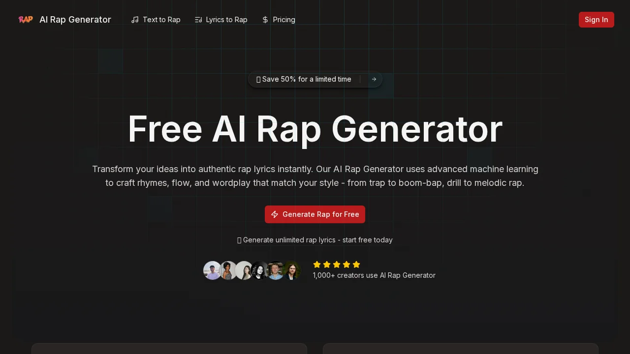 AI Rap Generator screenshot 1