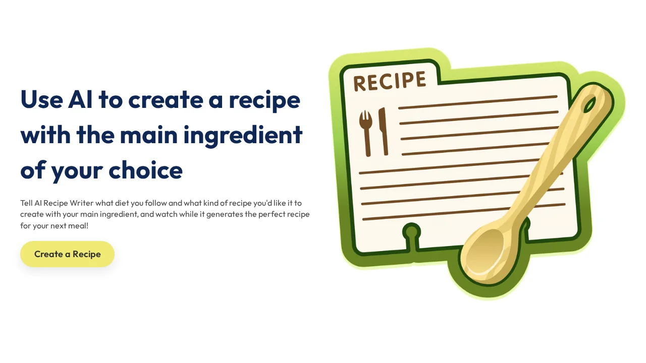 AI Recipe Writer screenshot 1