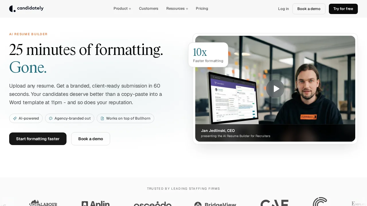 AI Resume Builder for Recruiters screenshot 1
