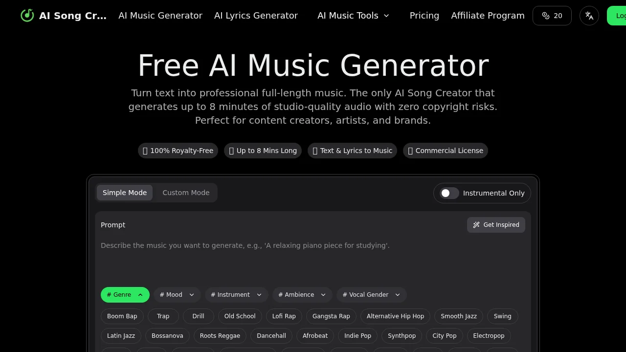 AI Song Creator.app screenshot 1