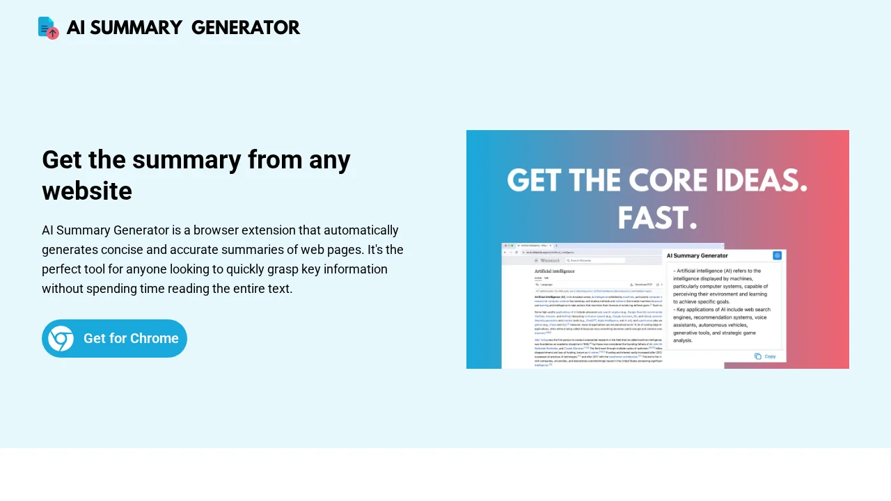 AI Summary Generator screenshot 1