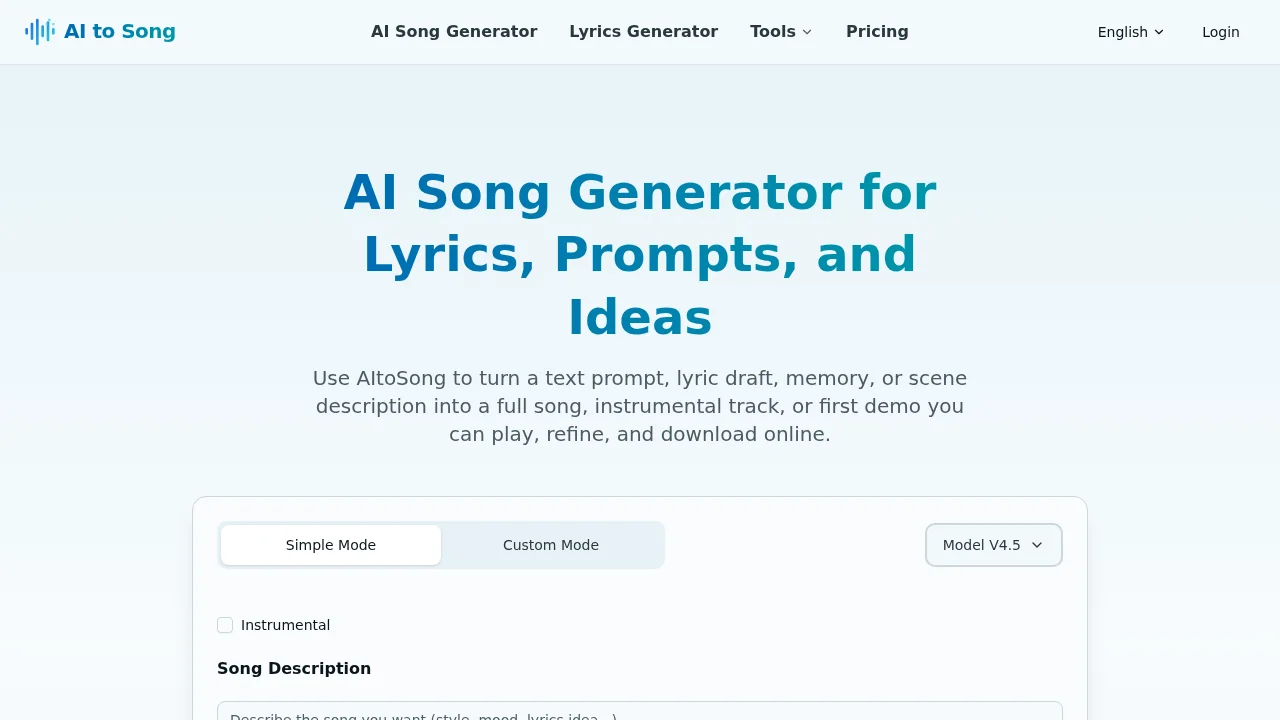 AI to Song screenshot 1