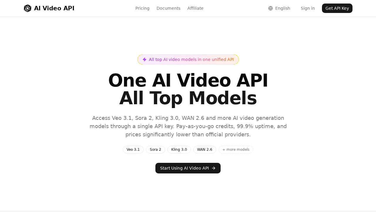 AI Video API.ai screenshot 1