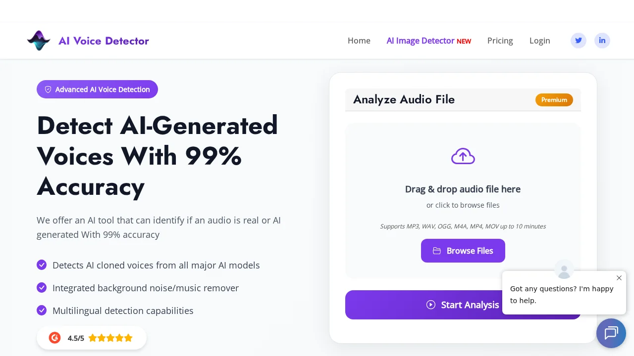 AI Voice Detector screenshot 1
