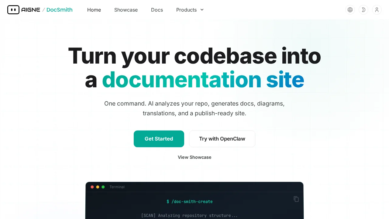 AIGNE DocSmith screenshot 1