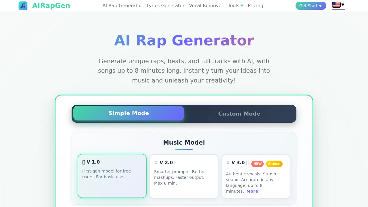 AIRapGen.com screenshot 1