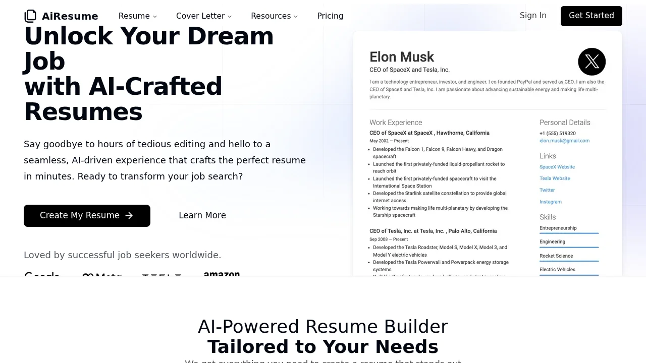 AiResume screenshot 1