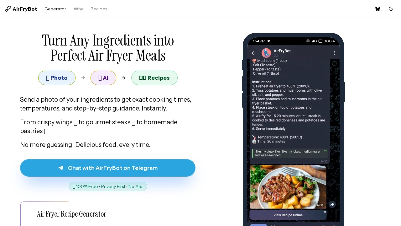 AirFryBot screenshot 1
