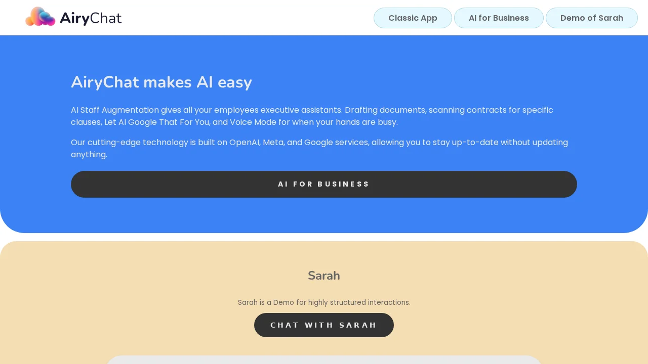 AiryChat screenshot 1