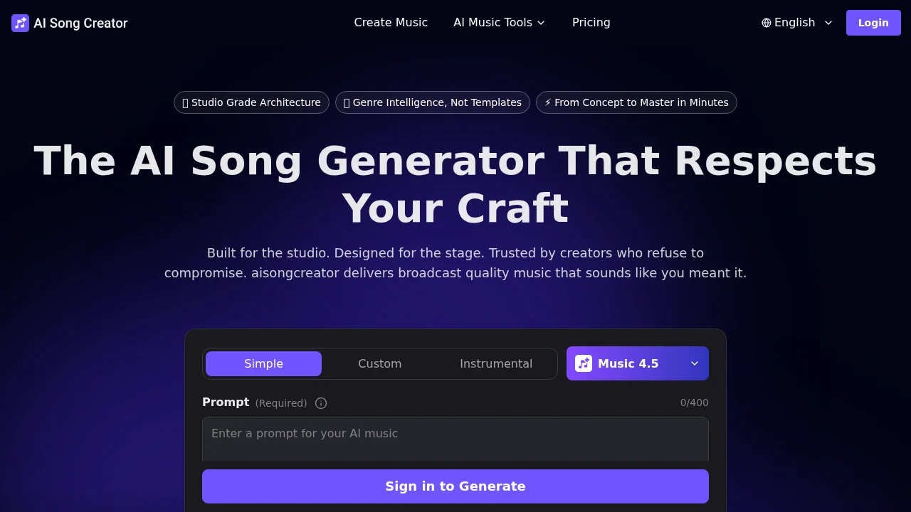 AiSongCreator.pro screenshot 1