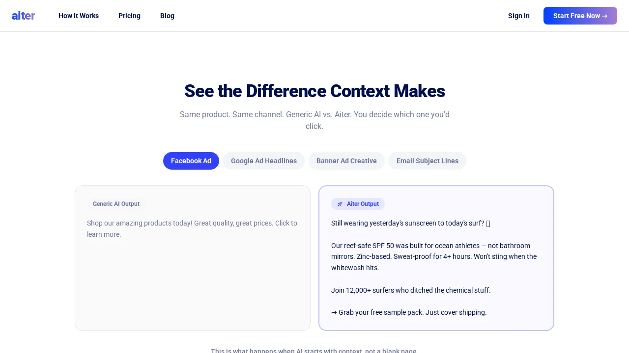 Aiter – Marketing Content, Strategy and Ads Generat... screenshot 1