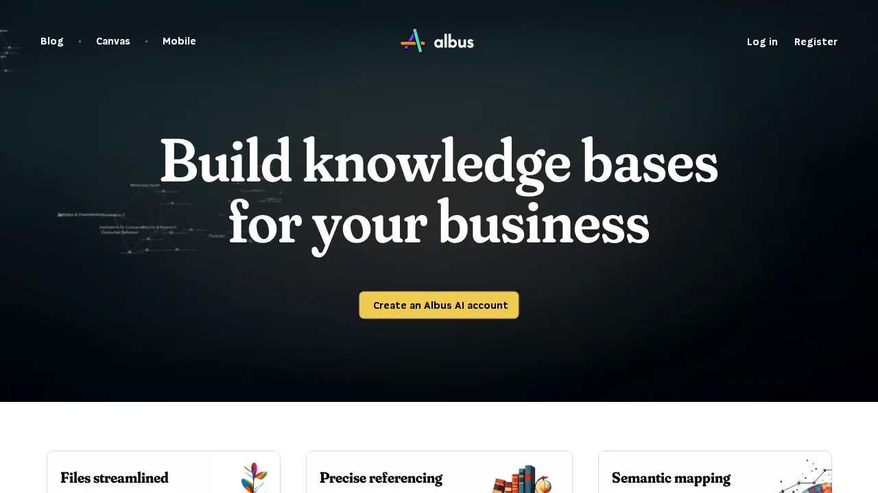 Albus.org screenshot 1