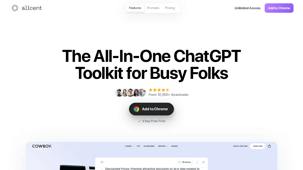 Alicent screenshot 1