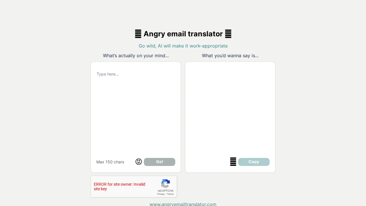 Angry Email Translator screenshot 1