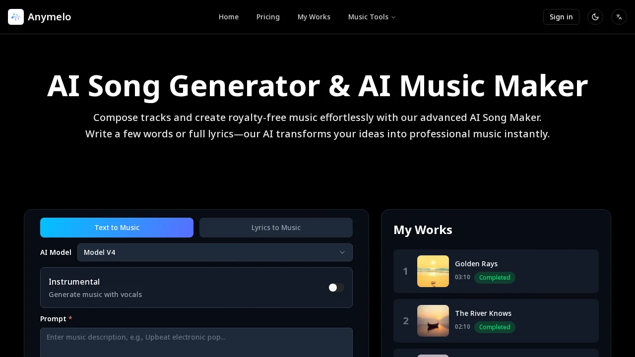 Anymelo screenshot 1