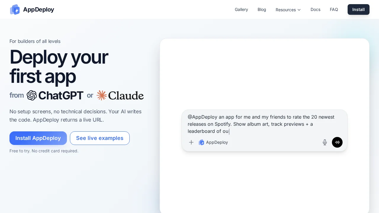 AppDeploy screenshot 1