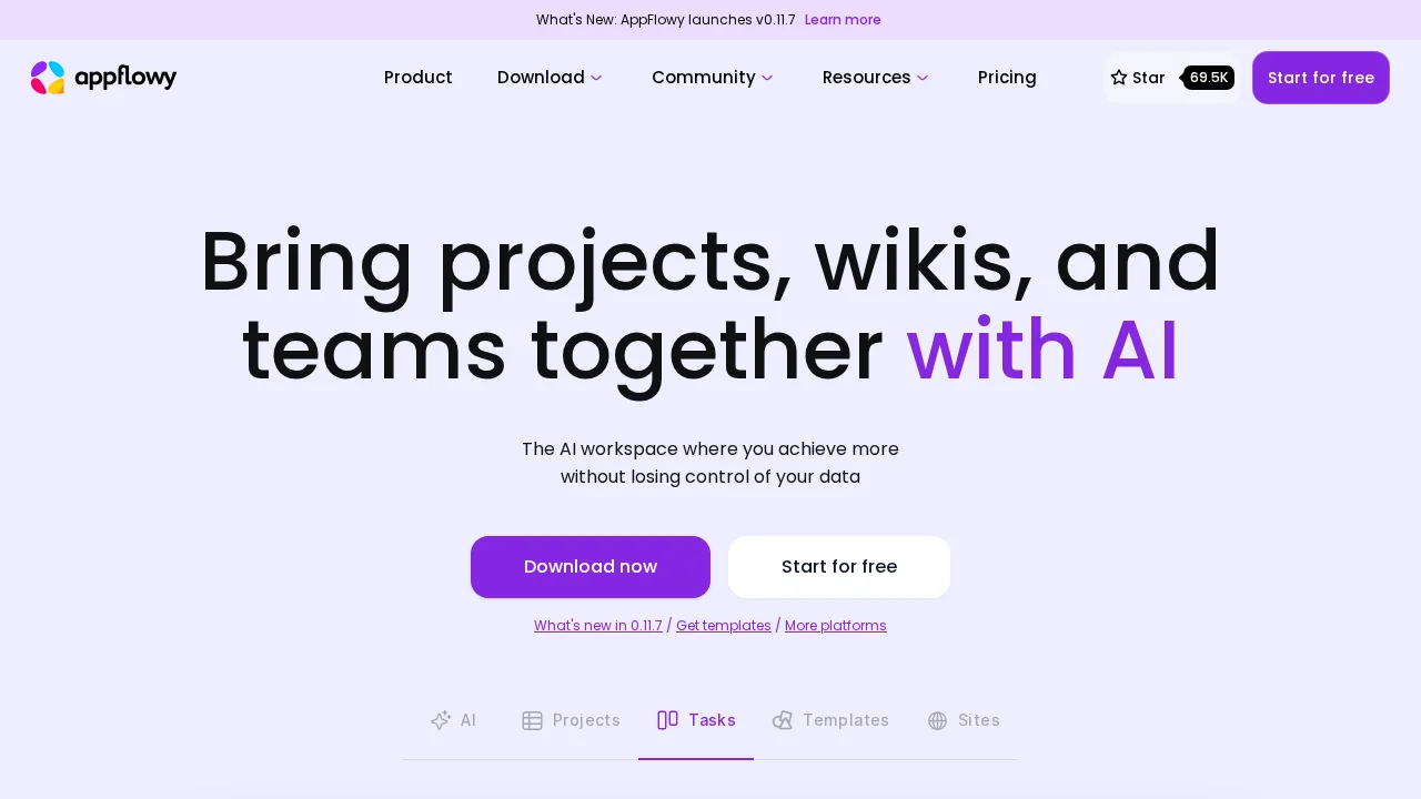 AppFlowy screenshot 1