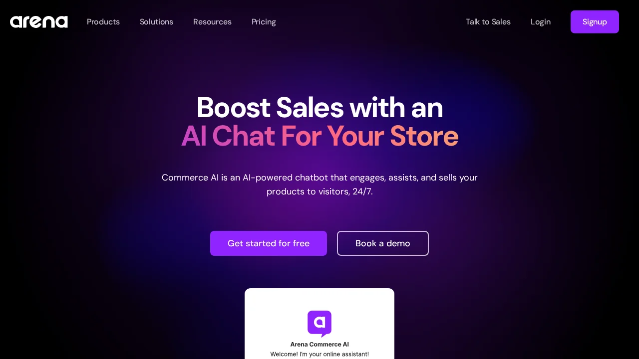 Arena Commerce AI screenshot 1