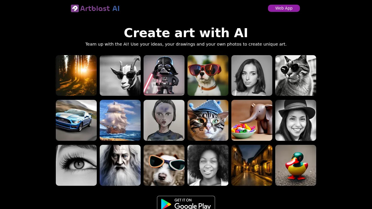 ArtblastAI screenshot 1