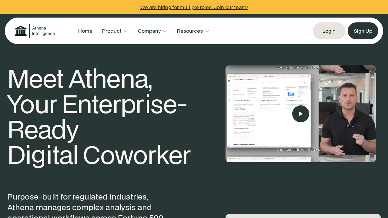 Athena Intelligence screenshot 1