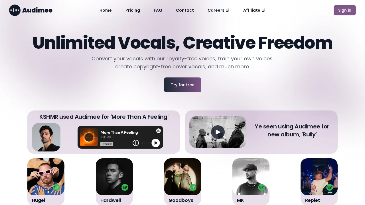 Audimee screenshot 1
