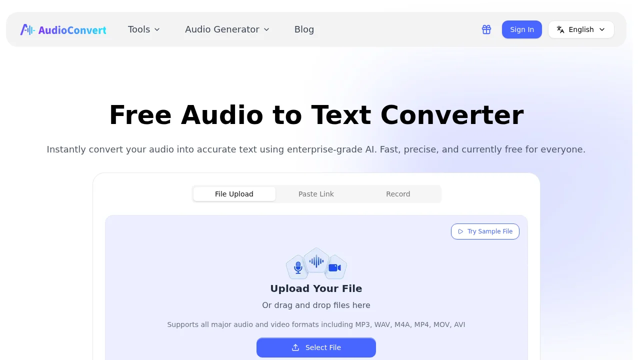 AudioConvert AI screenshot 1