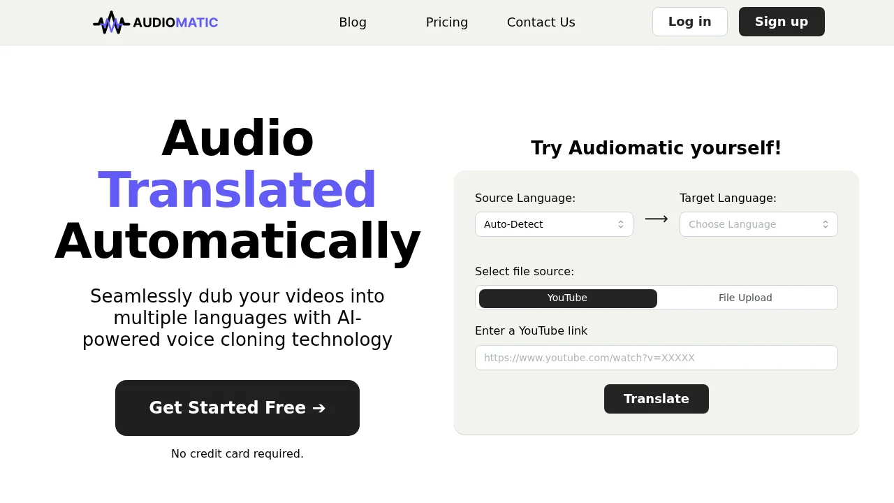 Audiomatic screenshot 1