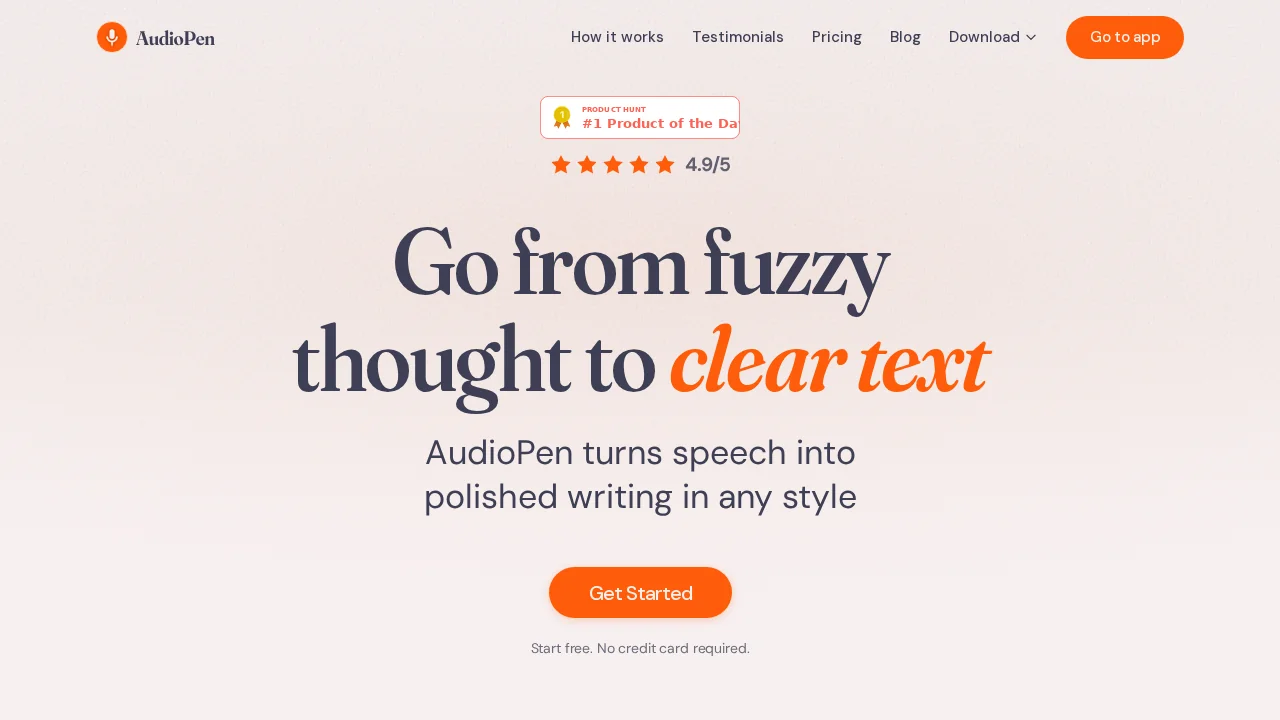 Audiopen screenshot 1