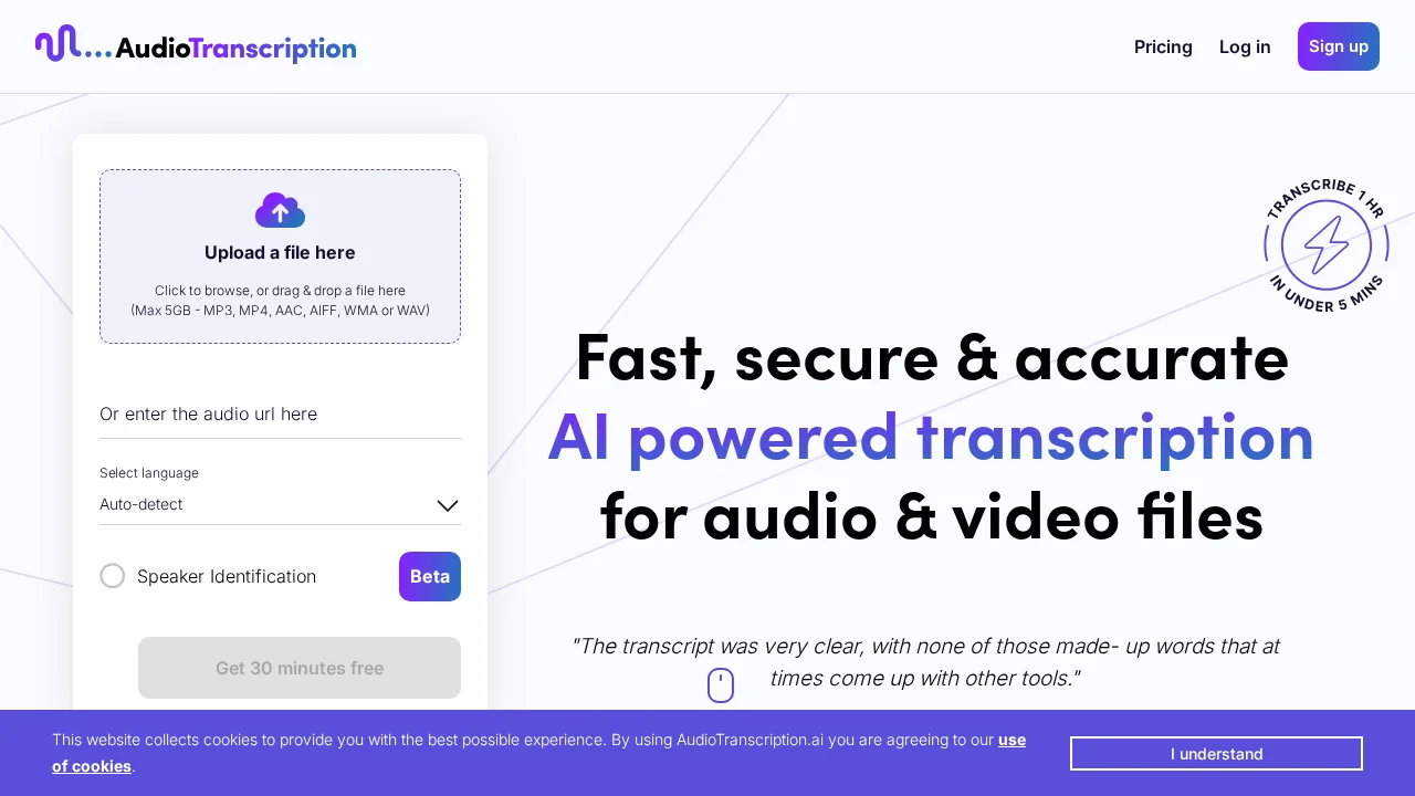 AudioTranscription screenshot 1