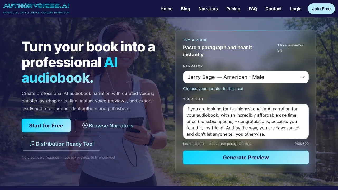 AuthorVoices.ai screenshot 1