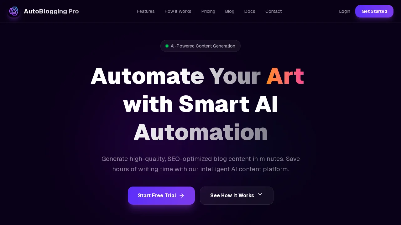 AutoBlogging Pro screenshot 1